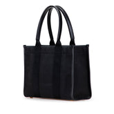 バレンシアガ ハードウェア スモール トートバッグ ショルダーバッグ 2WAY 671402 ブラック キャンバス レザー レディース BALENCIAGA 【中古】